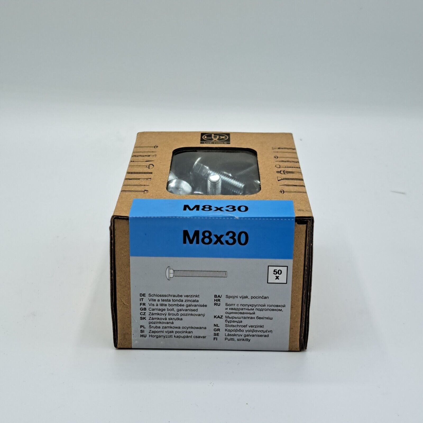 Schlossschrauben verzinkt, Schrauben, Große Auswahl, Hochwertig